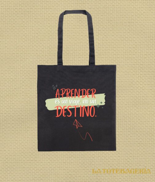 Tote Bag "Aprender es un viaje no un destino" - Imagen 2