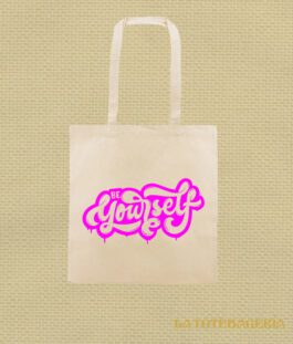 Tote Bag con fuelle «Be Yourself»