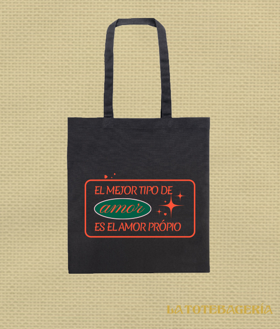 Tote Bag con fuelle "El mejor tipo de amor es el amor propio" - Imagen 2