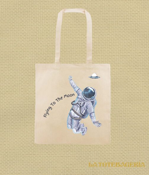 Tote Bag "Flying to the moon"