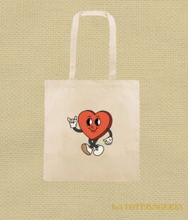 Tote Bag con fuelle «Corazón»