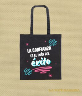 Tote Bag con fuelle «La confianza es el imán del éxito»