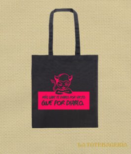 Tote Bag con fuelle «Más sabe el diablo por viejo que por diablo»