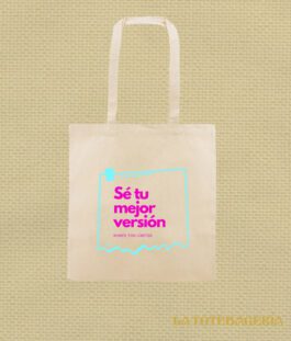 Tote Bag con fuelle «Sé tu mejor versión»