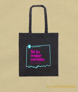 Tote Bag con fuelle «Sé tu mejor versión»