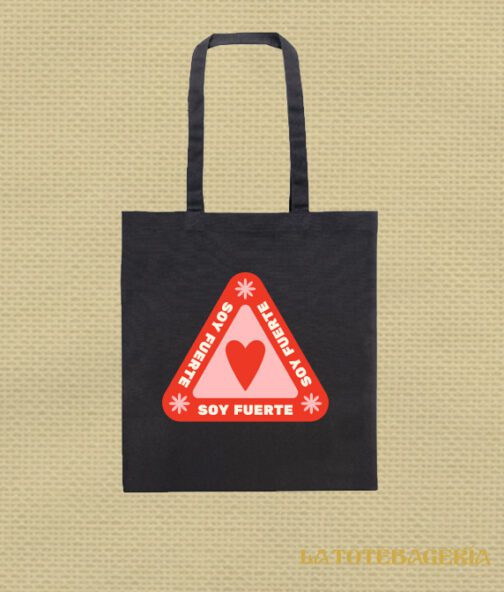 Tote Bag con fuelle "Soy fuerte" - Imagen 2